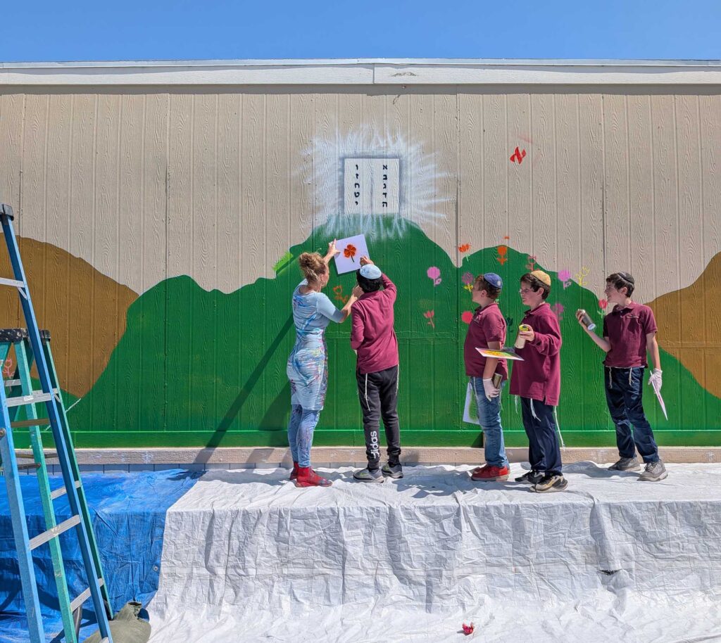 Sheina Yarmush, Hebrew Academy Orange County Jewish Street Art Festival mural