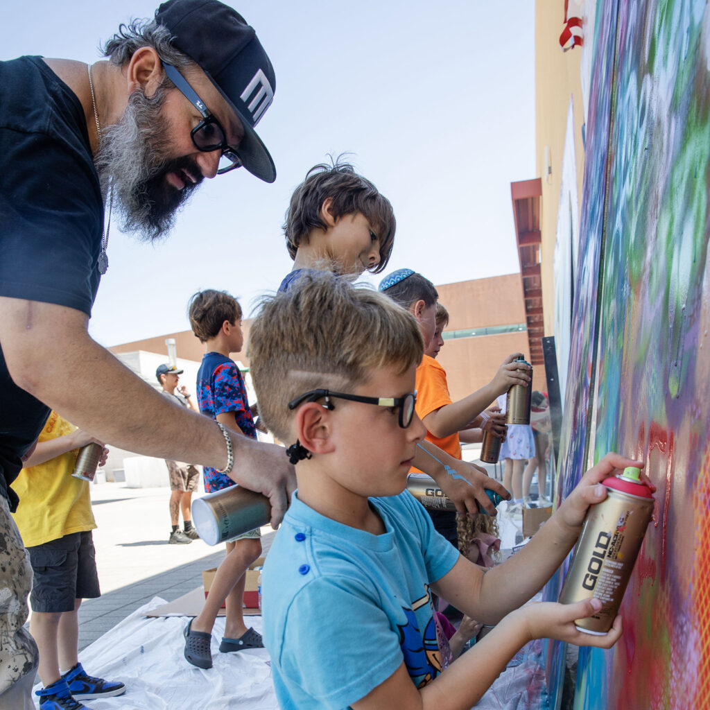 Shlome Hayun mural at Jewish Street Art Festival